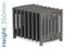 PA-CHUR-350-TH - Paladin Churchill 7 Column Cast Iron Radiator H350mm x W1154mm PA-CHUR-350-TH - Paladin Churchill 7 Column Cast Iron Radiator H350mm x W1154mm